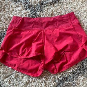lululemon athletica hot pink speed shorts, 4